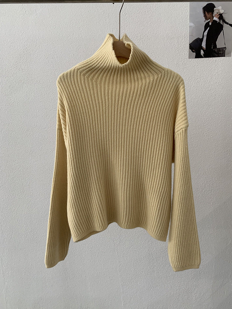 Winter High-Neck Knit Sweater