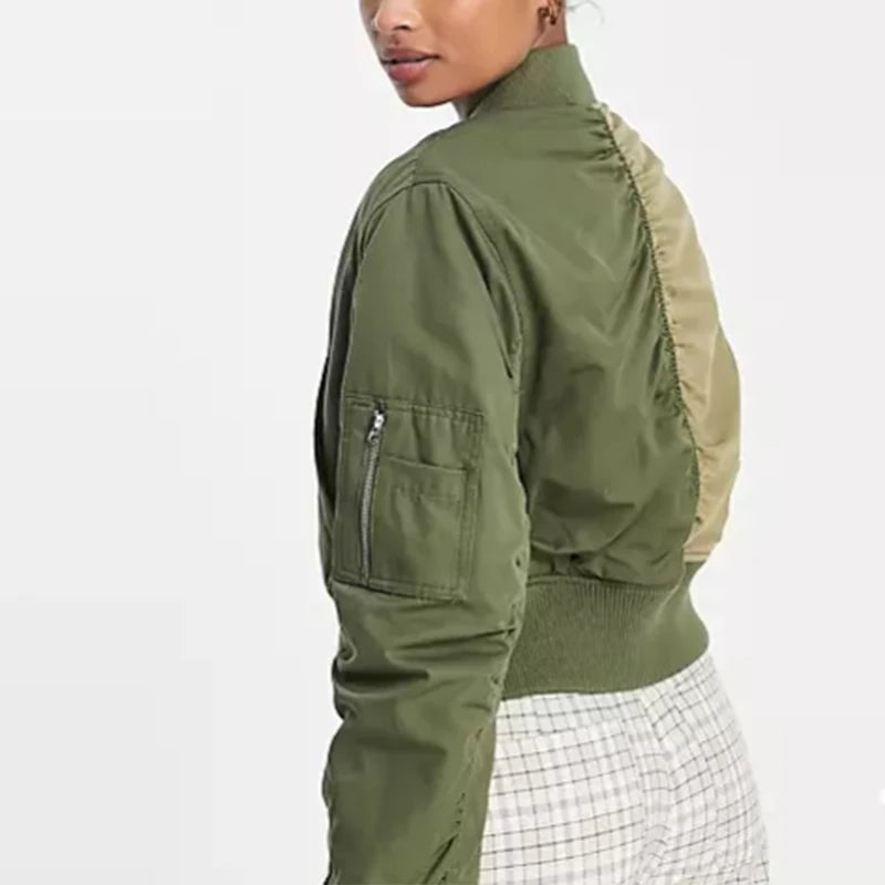 Women’s Patchwork Bomber Jacket