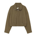 Bubble hem cotton jacket for women
