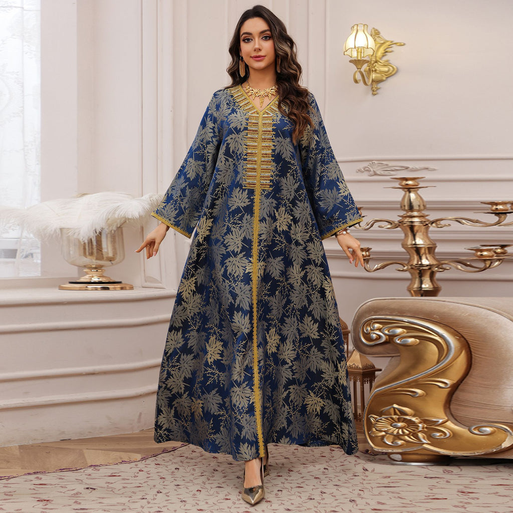 Embroidered Floral Sequin Dress for Women