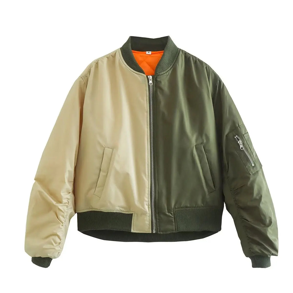Women’s Patchwork Bomber Jacket
