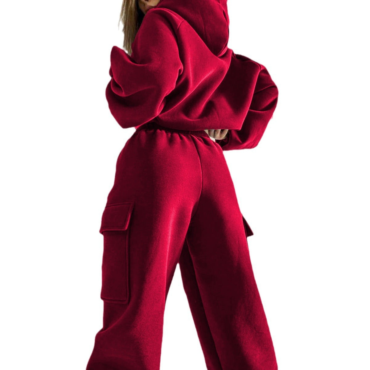 Fashion Sporty Casual Hoodie Set for Women Autumn Winter Wear