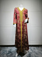 Embroidered Floral Sequin Dress for Women