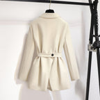 Korean-style women's suit jacket, high-end temperament, loose-waisted suit jacket for women, trendy casual lace-up women's blazer