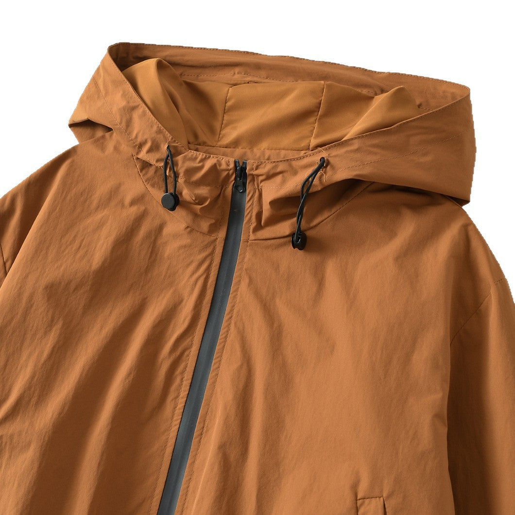 Outdoor Cropped Hooded Jacket for Women Loose Casual