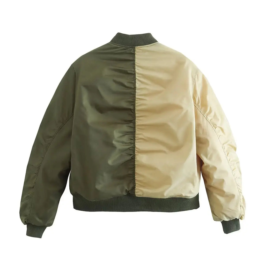 Women’s Patchwork Bomber Jacket