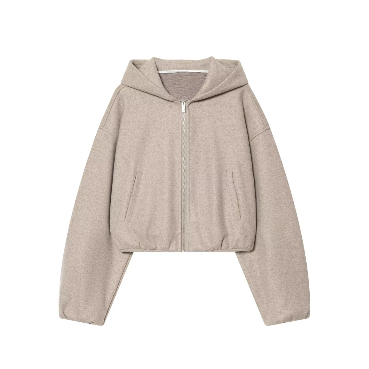 Hooded jacket+high waisted pants women's clothing