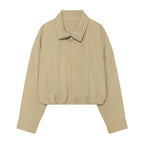 Bubble hem cotton jacket for women