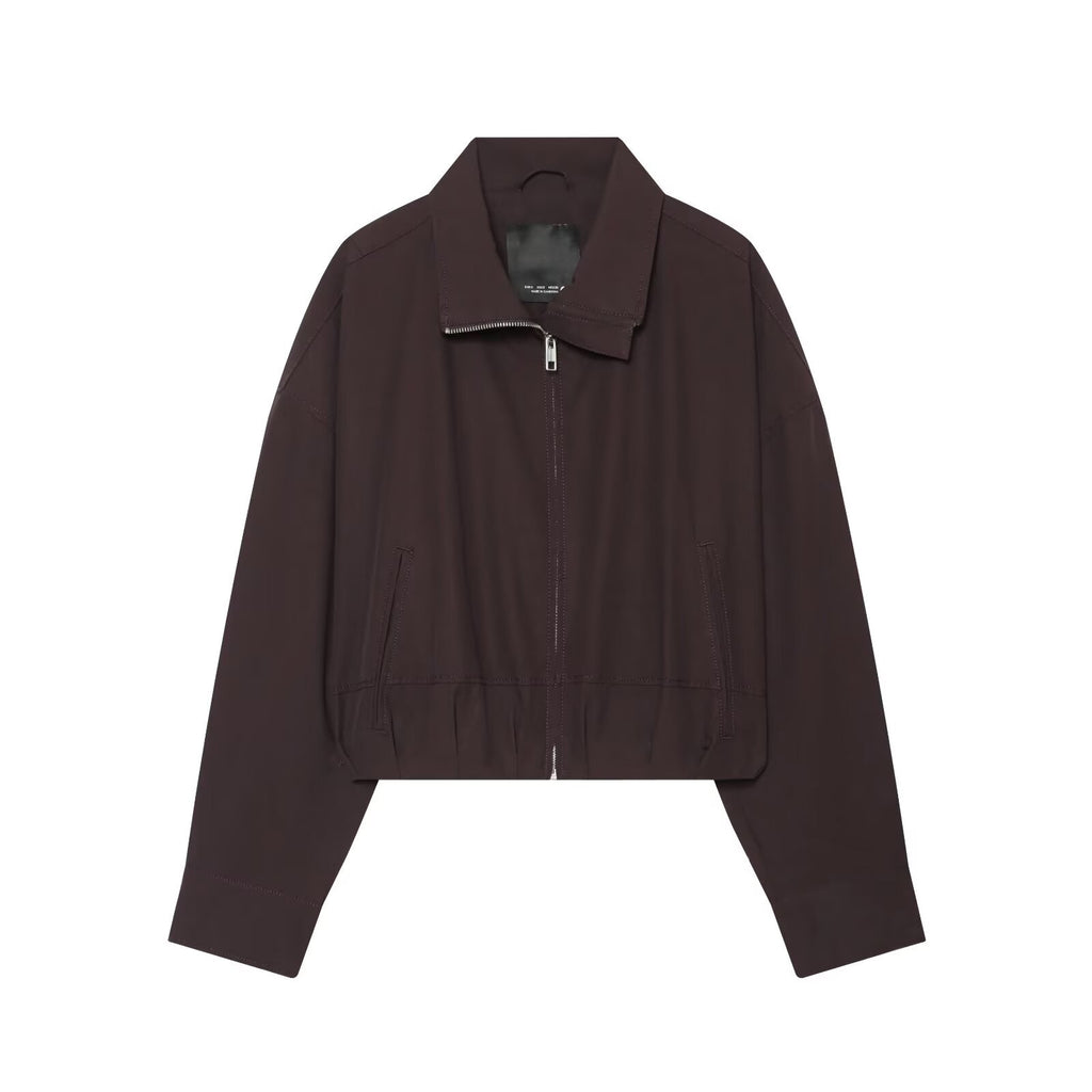 Bubble hem cotton jacket for women