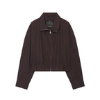 Bubble hem cotton jacket for women